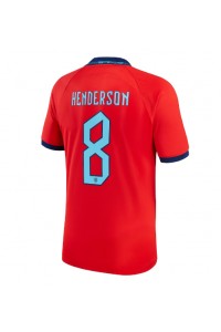 Englanti Jordan Henderson #8 Jalkapallovaatteet Vieraspaita MM-kisat 2022 Lyhythihainen